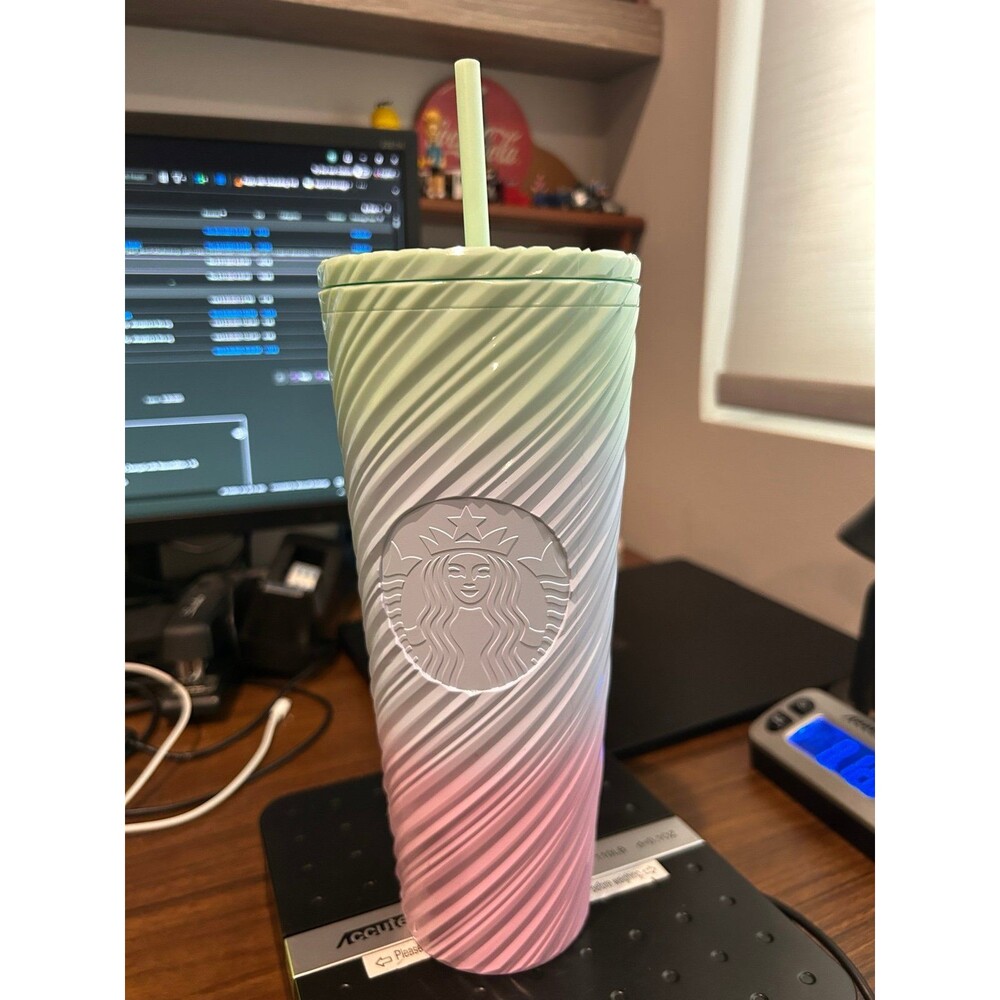 Starbucks Spring 2025 Pastel Swirl 24 Oz Tumbler HTF